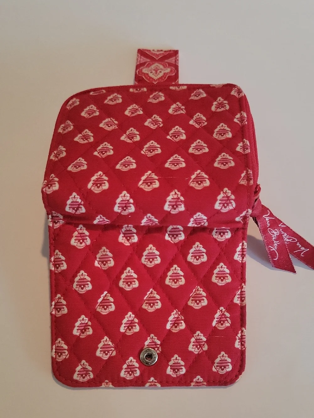 VERA BRADLEY MINI ZIP WALLET IN NANTUCKET RED - Picture 3 of 7